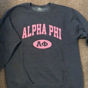 Alpha phi crew neck